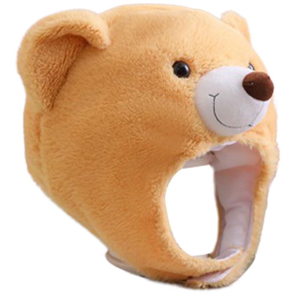 FUOYLOO Cappello Testa Orso Peluche Marrone, 1 Pezzo, Stile Cartone
