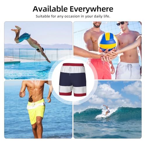 Bañador para hombre estampado transpirable ligero ropa de playa secado rápido 4