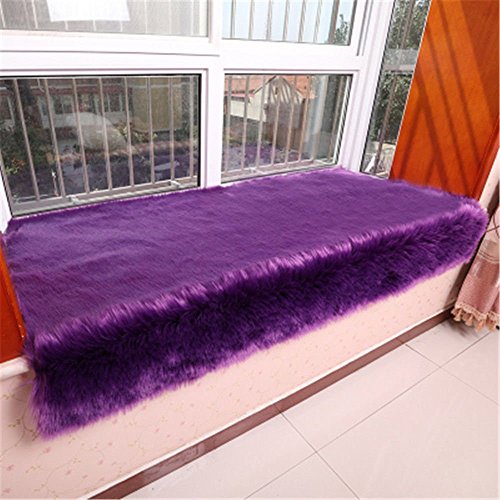 Fashion Suit Rectangle Faux Fur Sheepskin Area Rug Baby Bedroom Fluff Floor Sofa Rugs Home Decorative Shaggy Carpet #TOP4