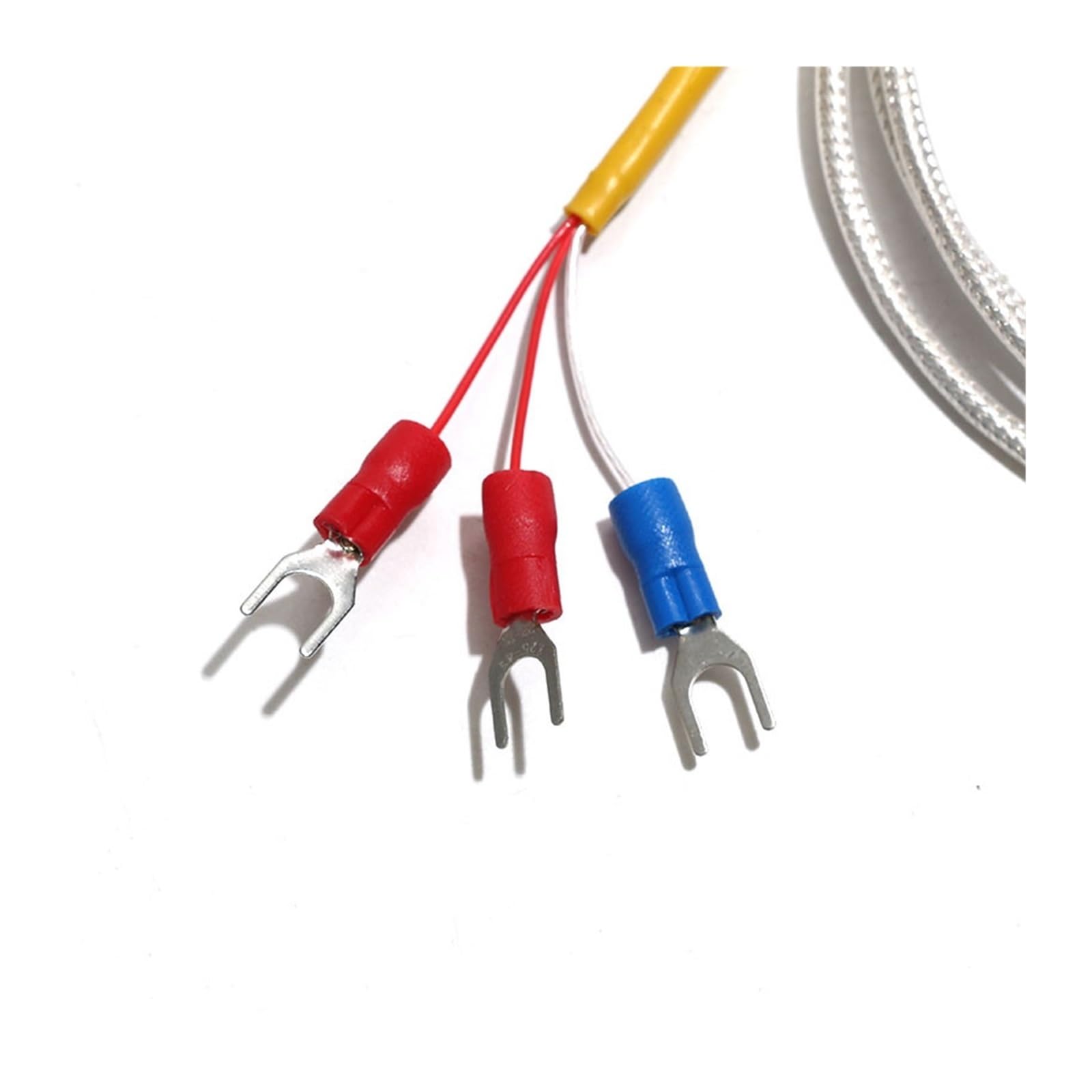 Sensor de temperatura parche medición superficie tipo K/PT100, sonda SUS304 resistente al agua con cinta lámina cobre, 1 ud(PT100 Cable 10m)