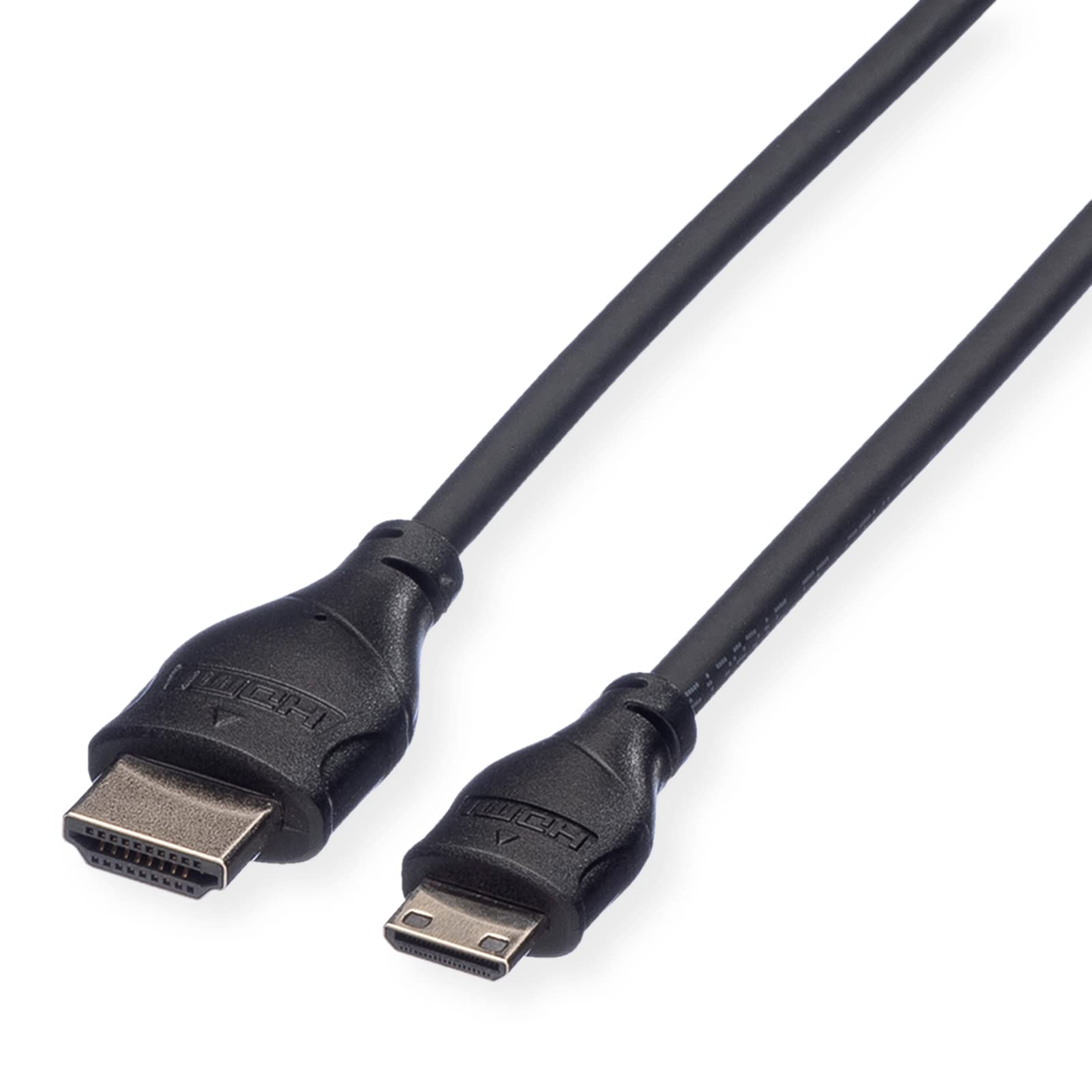 ROLINE Cable High Speed con Ethernet (Conector HDMI a Conector Mini HDMI, 0,8m)