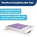 PetSafe ScoopFree Disposable Crystal Cat Litter Tray - Easy Cleaning Box - Refill Tray for Electric Litter Box - Lavender Scent - 4.3 lb Bags - 6 Pack