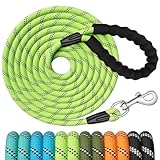 X XBEN Training Leads for Dogs, 3M 5M 10M 15M 20M 25M 30M Strong Rope Long line Dog Lead Leash with Soft Padded Handle and Heavy Duty Hook, Reflective Recall Training Leads for Large Medium Small Dog
