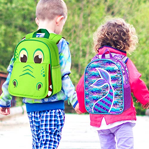 gxtvo Toddler Backpack Leash, 9.5" Kids Safety Leashes Bookbag for Children Boys Girls - Unicorn/Butterfly/Mermaid/Dinosaur2