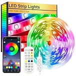 FUPT Led Strip Lights,2m Light Strips Flexible 5050 RGB Colour Led Lights for Bedroom,TV Music Sync Color Changing Lights for Room Party