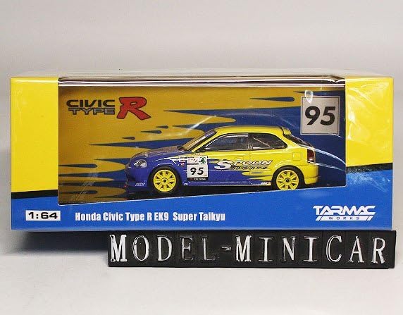 【カスタム品】HONDA CIVIC TYPE-R EK9 1/64 ミニカー Amazon.com: JDM64 Honda Civic Type R (EK9) – Sunlight Yellow