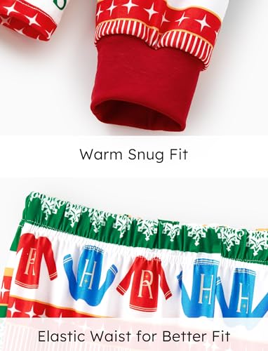 Harry Potter Pijama de Natal para a família, conjunto de pijamas de Natal de Hogwarts, estampa de co