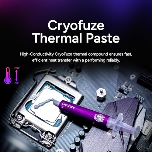 Image of Cooler Master RR-212S-20PK-R1 Hyper 212 Black Edition CPU Air Cooler 4 Direct Contact Heat Pipes 120mm Silencio Fan
