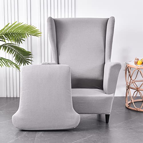 Funda para sillón orejero protector elástico lavable anti manchas OBASDFD 6