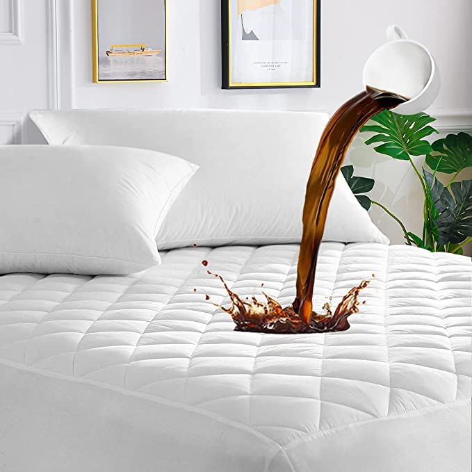 SeventhStitch Extra Deep Quilted Waterproof Mattress Protector Highly Absorbent Hotel Qual...