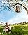 Hanging Bird Feeder for Outdoors, Metal Bird Seed Feeder with Roof, Large Capacity Wild Bird Feeder for Garden Yard Patio, Squirrel Resistant Easy Refill Bird Feeder