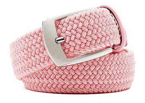 Image of Fabio Valenti Canvas Elastic Fabric Woven Stretch Braided Belts for Men Women Junior with Multicolored /Full Sizes