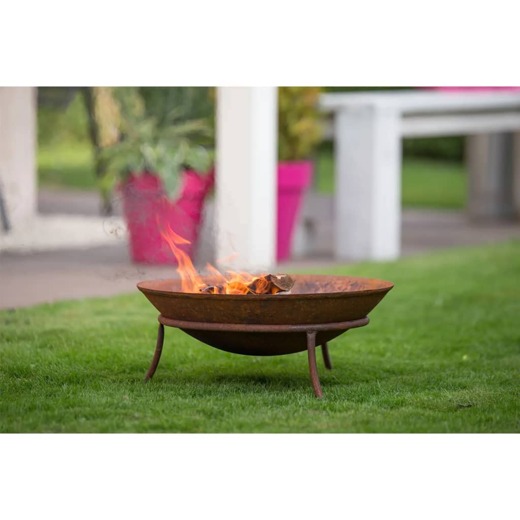 Caminetto da esterno,Pozzo del fuoco da giardino per il campeggio,Riscaldamento del patio,intrattenimento,falò, spiaggia,feste,RedFire Braciere Tulsa Color Ruggine in Acciaio