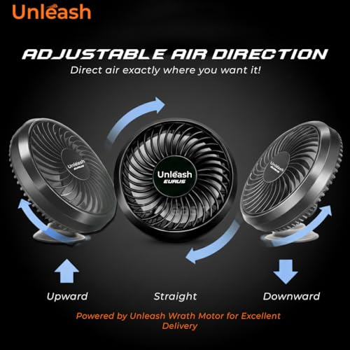 Image of Unleash Eurus 300 mm Wall Fan High Speed Heavy Duty | 12 Inch Wall Mounted Cabin Fan for Home, Kitchen & Living Room | Powerful Motor, Strong Airflow, Low Noise Wall Mount Fan (BLACK)