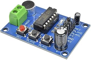ISD1820 Sound/Voice Board Recording and Playback Module Blue PCB Version On-Board Microphone Sound Recording Module