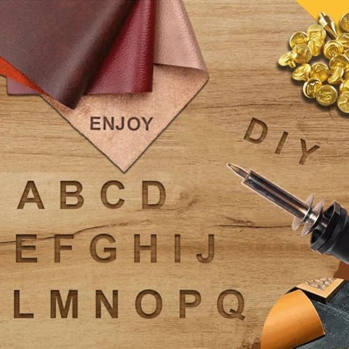 Afantti Wood Burning Pen Leather Pyrography Tool Burner Kit | 26 Letters | Temperature Adjustable | for Woodburning Engraver Carver Crafts by Afantti - Image 9