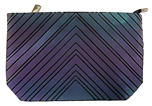 Sac géométrique lumineux pour vos soirées - Pochette holographique à bandoulière