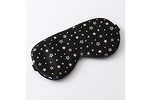 Tim & Tina's Golden Stars Comfort Silk Sleep Mask with Adjustable Strap