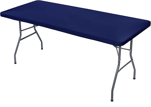 CHENGU Mantel de elastano, ajustable, elástico, ajustable, para mesa de picnic, lavable, plegable, mantel rectangular de poliéster para fiesta de