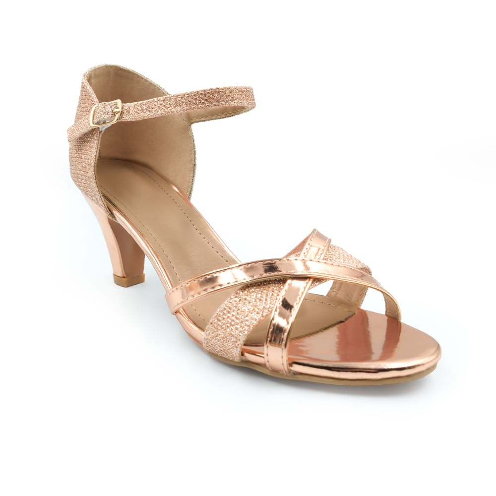 Womens Diamante Low Heel Ladies Prom Bridal Wedding Shoes Evening Party Occasion Heeled Open Toe Strappy Dress Sandals Size