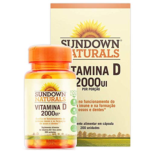 Kit 3 Vitamina D 2000UI – Sundown Naturals 200 cápsulas