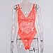 Lingerie for Women Bodysuit Sexy Fashion Lace Lingerie Underwear Sleepwear Steel Ring Sexy Bra & Underwear (Orange, XL)