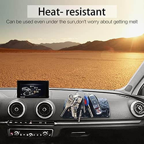 ZCGEL Sticky Dash Pad(4pack),Strong Sticky Car Dashboard Anti-slip Mat,Washable and Reusable Self-adhesive Car Non-slip Mat for Cell Phone, Sunglasses, Keys, Coins and More (Size: 5.9" x 3.5")