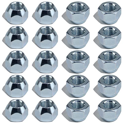 GREPSPUD 20pcs 1/2''-20 Trailer Lug Nuts, Trailer Wheel...