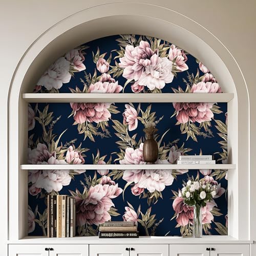 Papier peint floral foncé de qualité premium pour meuble et dressing - 4