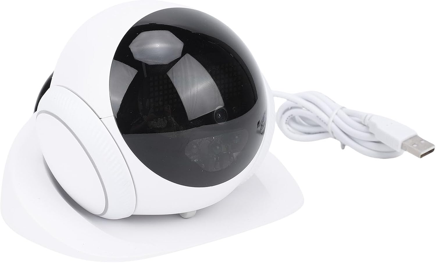 Luqeeg Movable Pet Camera with Auto Recharge & Follow, Battery Powered Human Pet Detection 2 Way Talk Video Recording Indoor Cam Mobile Surveillance Robot for Dogs Cats Kids Elders