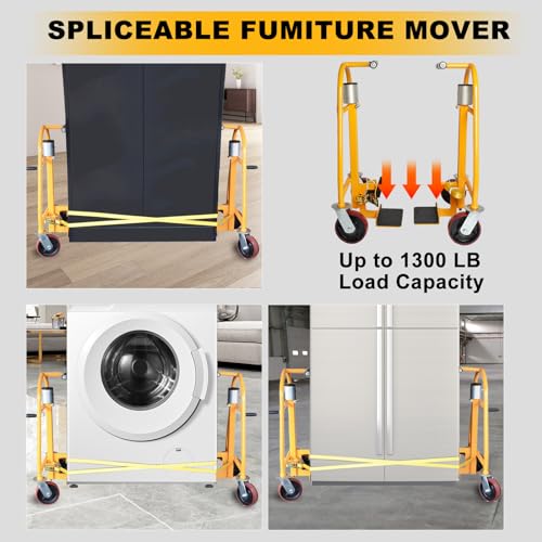 Vishomeyard FM60A Manual Furniture Mover Equipment (Set Of 2),Heavy Duty Moving Dolly thumb #2