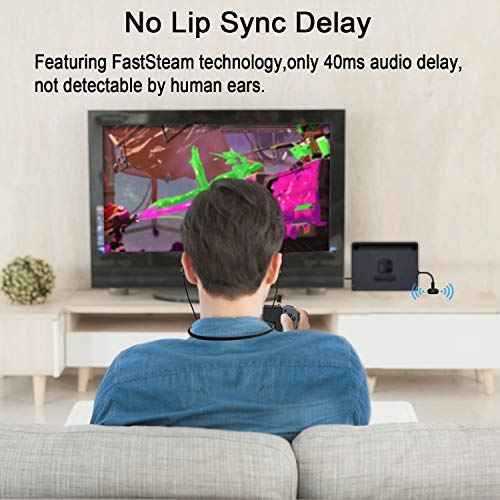 Giveet Wireless Gaming Headset Set W/Usb-C Audio Transmitter Compatible With Nintendo Switch Lite Ps4 Pc, Bluetooth Headphone W/Rotable Mini Mic Support In-Game Voice Chat, Plug N Play, No Audio Delay #TOP3