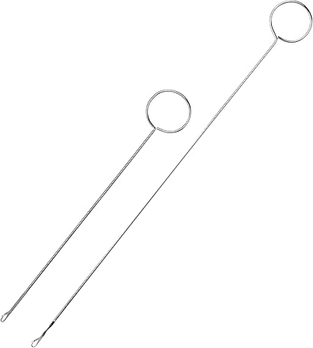 Mr. Pen - Gancho giratorio de bucle con pestillo, 2 tamaños (largo y corto), girador de bucle de acero inoxidable para correas de tubo de tela,