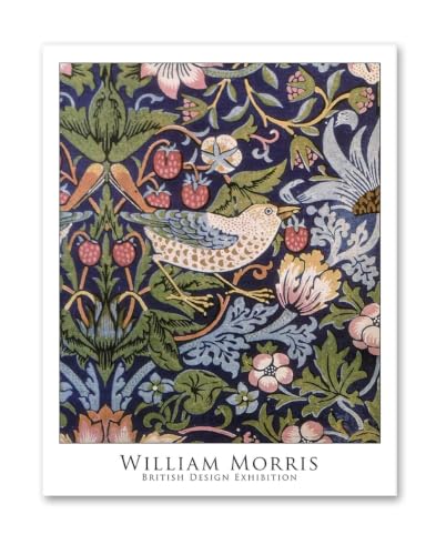 The Strawberry Thief affiche pour habiller un mur vide avec un motif oiseau vintage