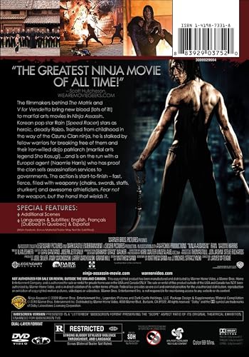 Ninja Assassin DVD recupera el cine de ninjas sin cortes de streaming 4