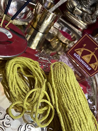 Image of Patitpavan Pure Cotton Religious Yellow Thread /Pila Dhaga