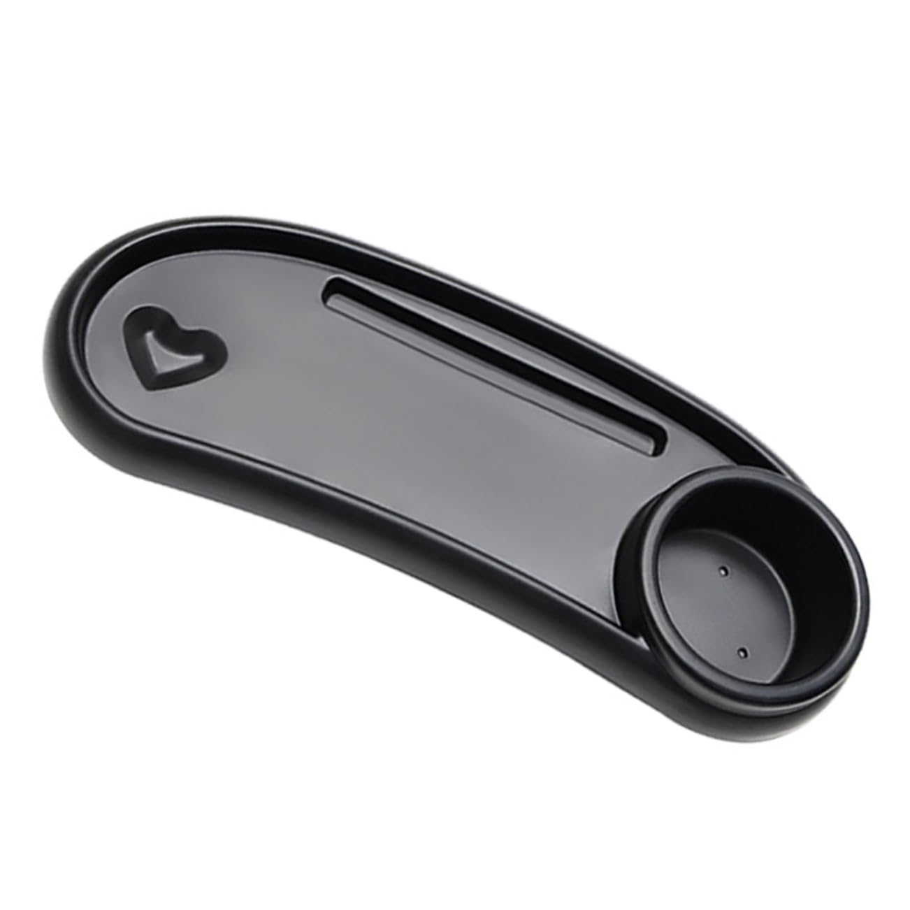 Plateau à Goûter pour Poussette Amovible avec Porte-gobelet Noir | Plastique, Stable et Sûr, pour Pram et Pushchair, Accessoire Bébé Pratique