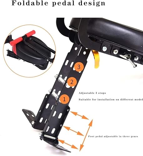 Ribasubb Kids Bike Seat, Portable Retractable Foldable Front Mounted Child Bike Seat, Bike Attachment Suitable For All Types Of Bicycles #TOP3