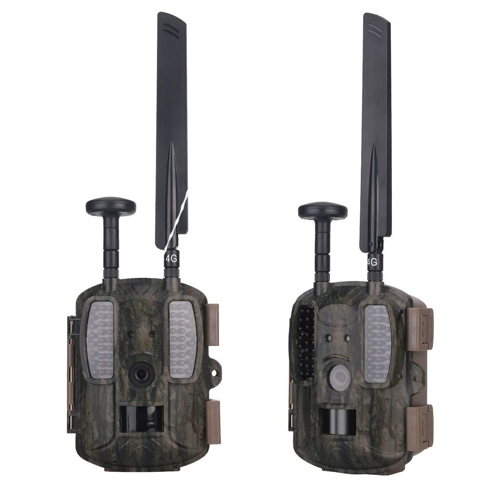 ZLYCZW Hunting Camera 4G LTE (UMTS/HSPA + GSM/GPRS/EDGE) & GPS Hunting Camera, Wildlife Camera 12MP 1080P Full HD Trail cam, 52 Pcs IR LED Waterproof Infrared Game Cam