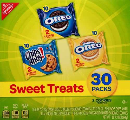 image for Nabisco Sweet Treats Cookie Variety Pack OREO, OREO Golden & CHIPS AHO