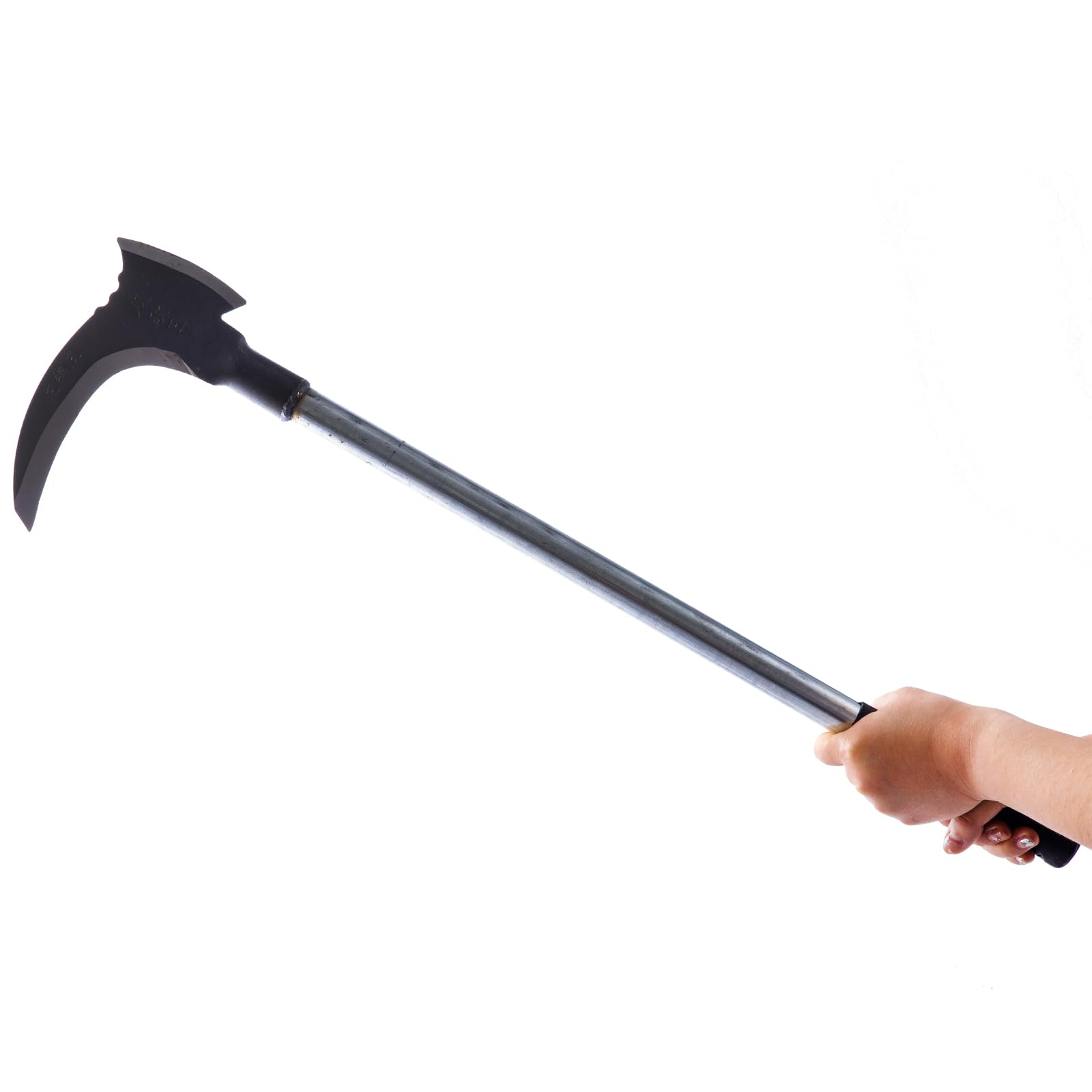Général Acier au Manganèse Tondeuse Faucille Métal Durable Outil de Coupe Ménage Agricole Outils Multifonctionnel Double Faucheuse pour Outils de Jardin (D)