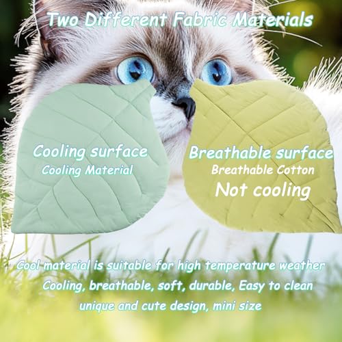 Cat Cooling Mat Pet Leaf Shaped Pad 26.5