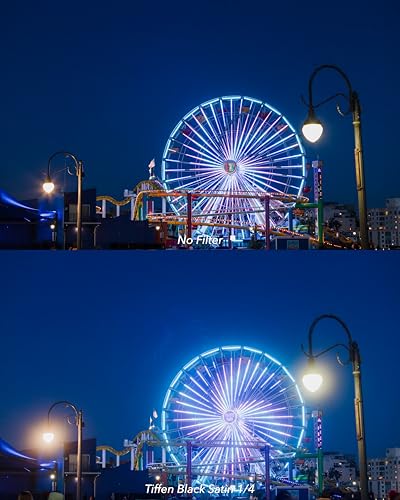 Image of Tiffen 49mm Black Satin 1 /4 Filter|Diffused Highlights| Soft Dreamy Aesthetic| Photography and Videography