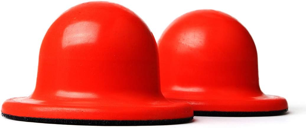 2-PCS Round Hand Sanding Block for 4" Hook and Loop Random Orbital Sander