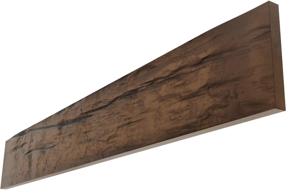 Ekena Millwork 6x6x1 Riverwood Endurathane Faux Wood Beam Plank - Premium Aged, Lightweight DIY Ceiling Trim