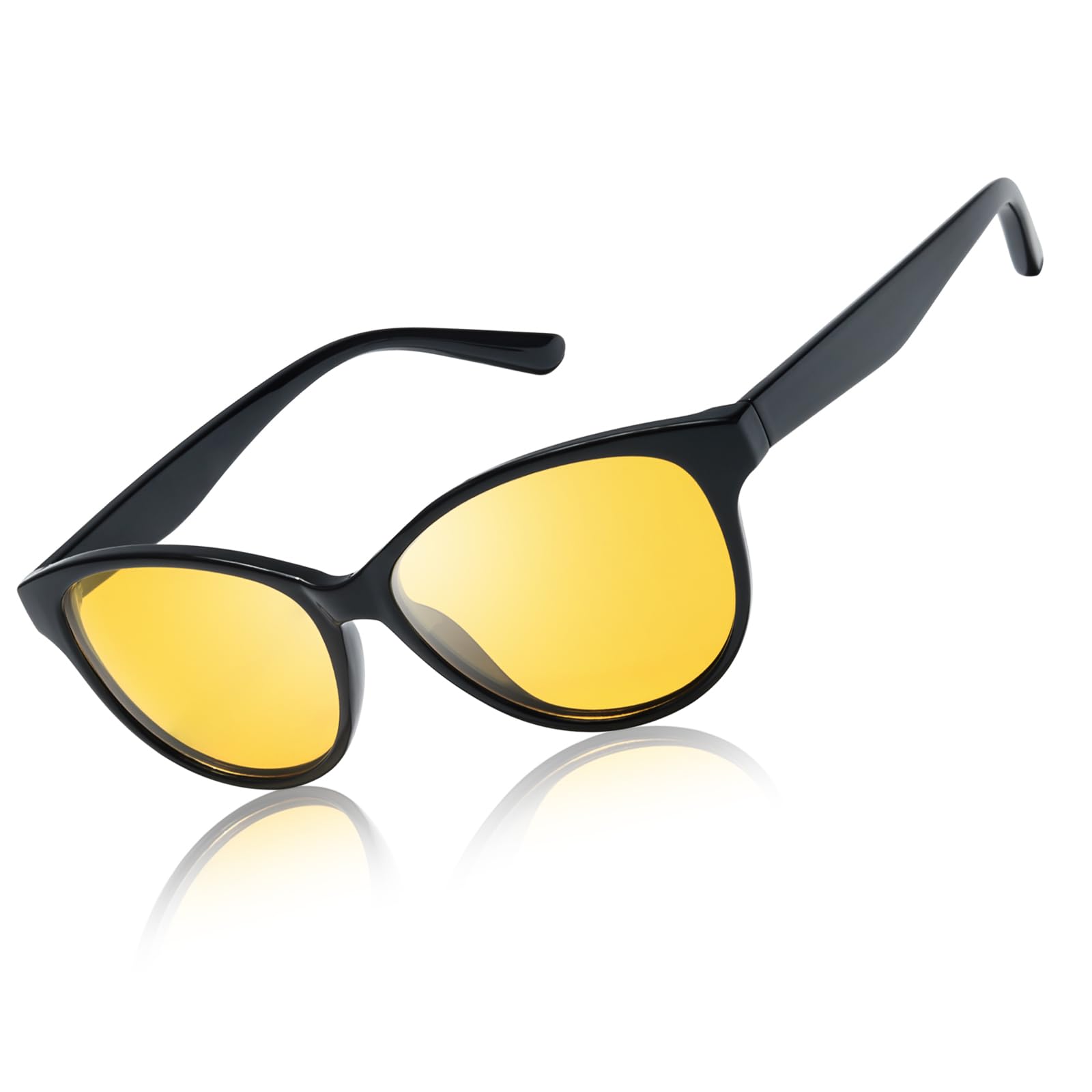 LVIOENight Vision Glasses for Driving Women Men Yellow Glasses for Night Driving Anti Glare Polarized N8091