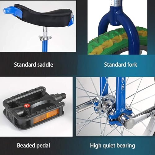 Monocycle VTT 16" pour sports de plein air, idéal pour les trajets urbains et les performances acrobatiques, design cascade