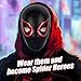 YXuan Spider Mask with Moving Eyes, Super Hero Full Face Remote Control Eyes Size Hero Cosplay Mask for kids/Adult