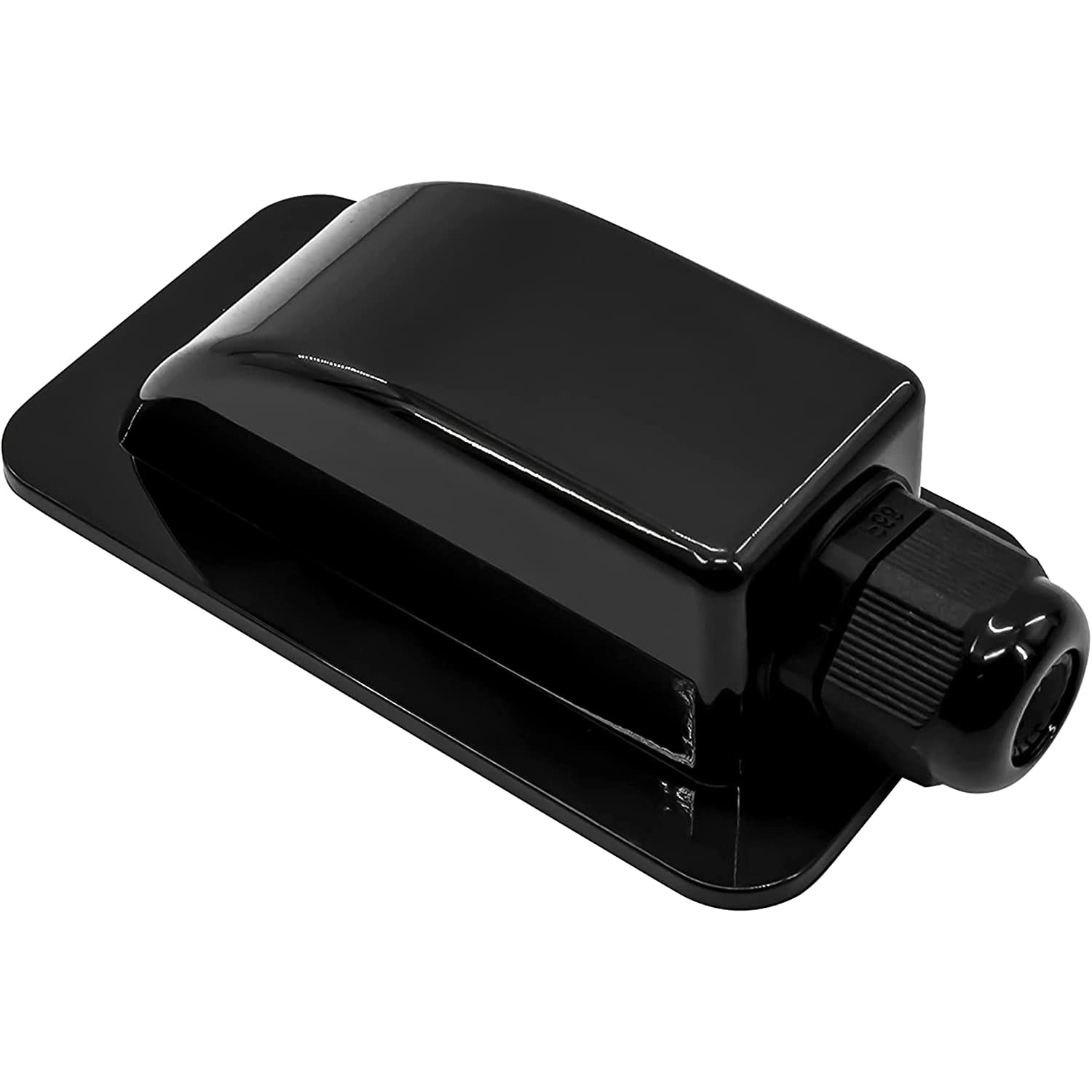 Spartan PowerBlack ABS Single Solar Cable Entry Housing Gland Great for RV, Truck Camper, Van, Boat, Cabin