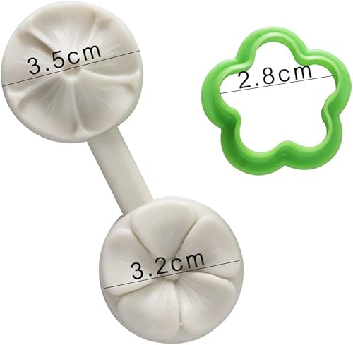 Vista 22 de KALAIEN 3 moldes para pastel de fondant de flores, margarita, flor de rosa, pequeño floral para fondant de chocolate, arcilla polimérica y jabón